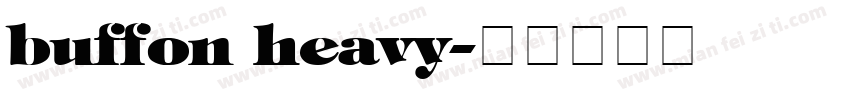 buffon heavy字体转换